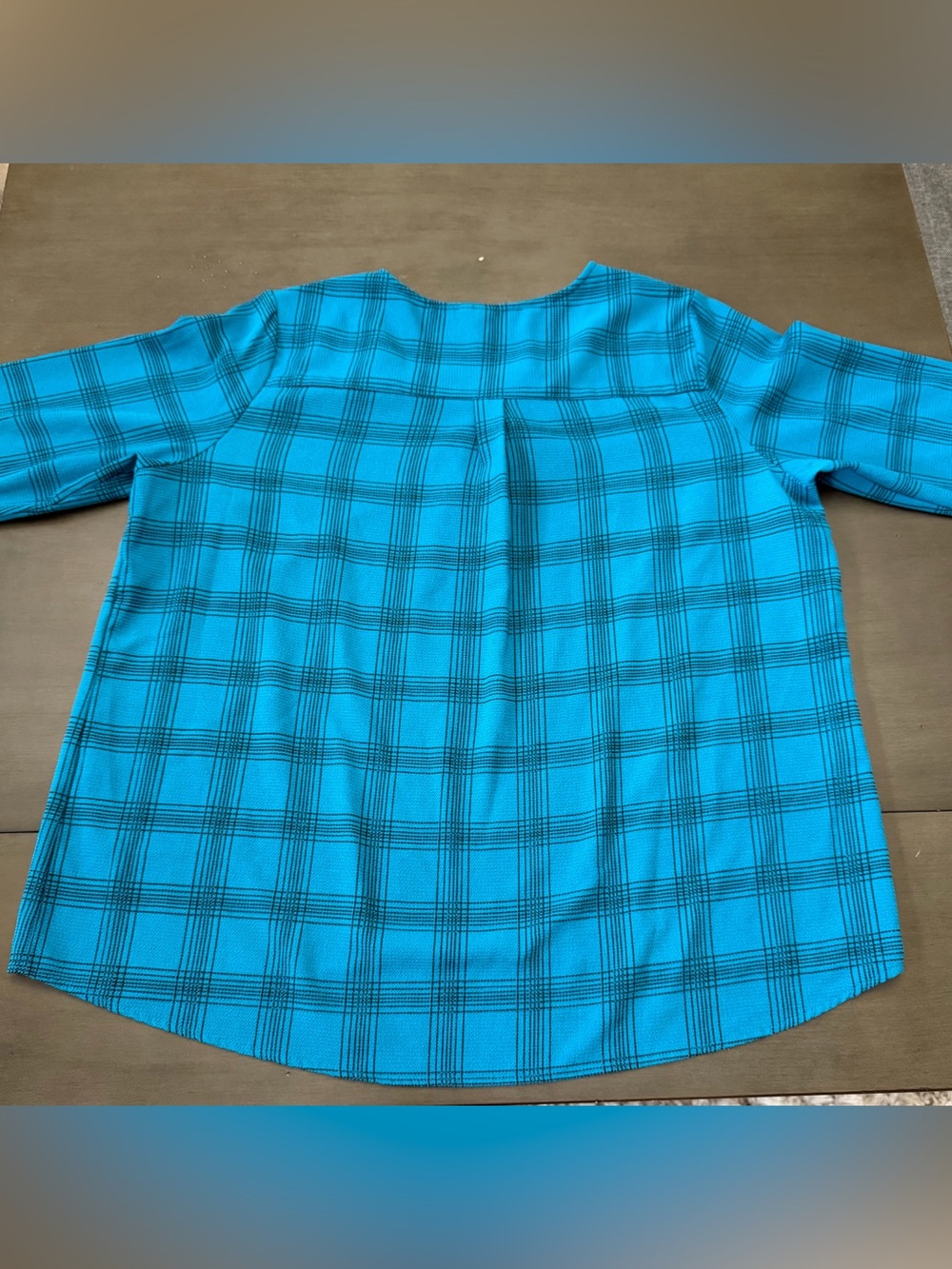 Cathy 3/4 Sleeve Blouse With Zip Front Blouse Size XL - Picture 3 of 5